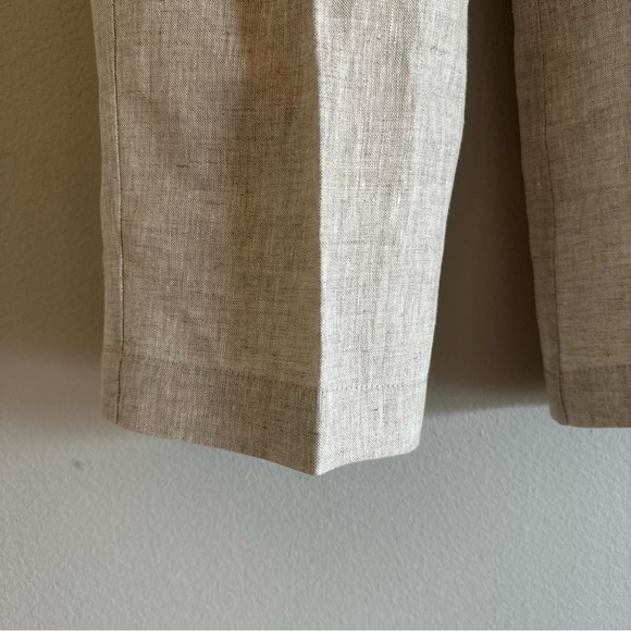 Reformation Alex Linen Mid Rise Pants NWOT Size 4 - Picture 6 of 11